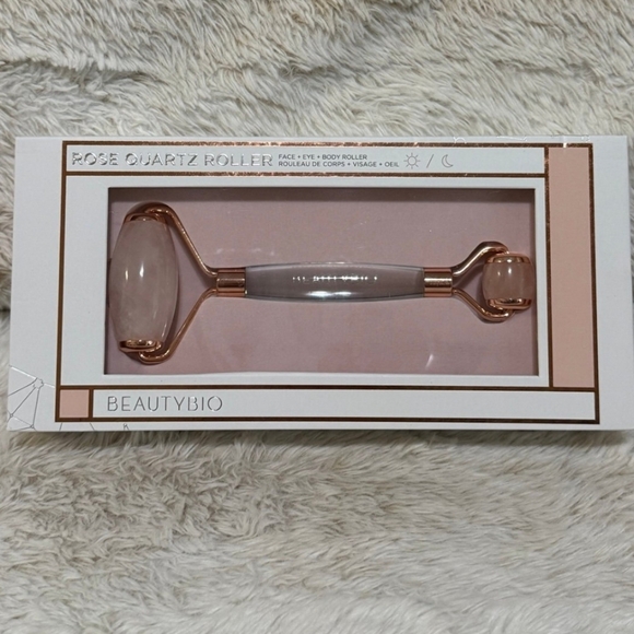 BeautyBio Rose Quartz Roller - Pink - Picture 2 of 4